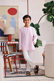 The Akari Kurta - Pink Stripe