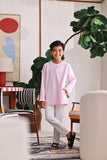 The Akari Kurta - Pink Stripe