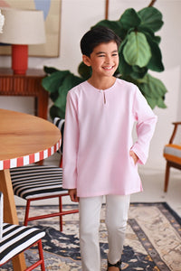 The Akari Kurta - Pink Stripe