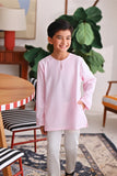 The Akari Kurta - Pink Stripe