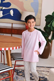 The Akari Kurta - Pink Stripe