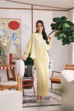 The Akari Women Puffora Blouse - Yellow Stripe