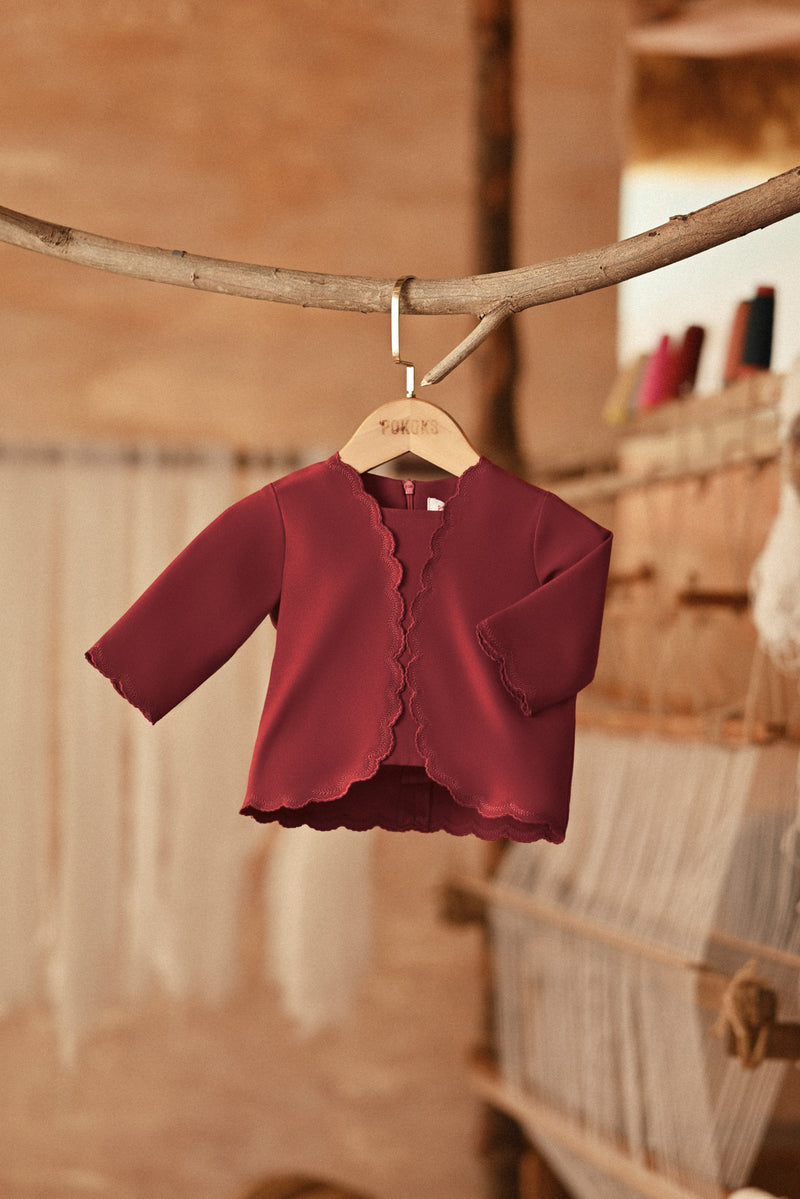 The Asal Kita Babies Embellish Kebaya Top - Rumba Red