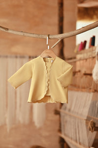 The Asal Kita Babies Embellish Kebaya Top - Champagne Yellow