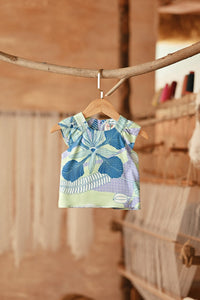 The Asal Kita Babies Kurung Raglan Top - Bayu