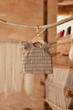 The Asal Kita Babies Kurung Raglan Top - Plummy Plaid
