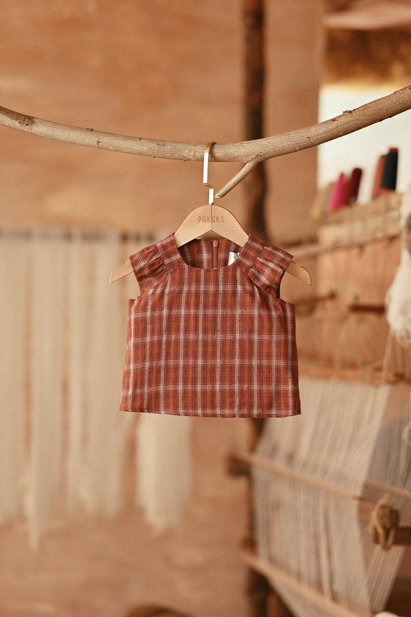 The Asal Kita Babies Kurung Raglan Top - Auburn Finebox