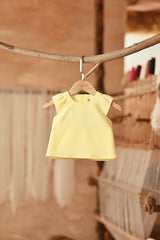 The Asal Kita Babies Kurung Raglan Top - Baby Yellow
