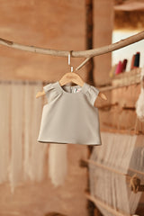 The Asal Kita Babies Kurung Raglan Top - Champagne