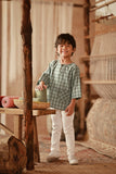 The Asal Kita 3/4 Sleeve Kurta - Mintgrid