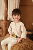 The Asal Kita 3/4 Sleeve Kurta - Wovelyn