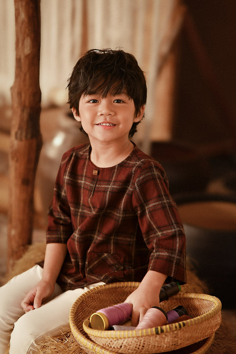 The Asal Kita 3/4 Sleeve Kurta - Somerset