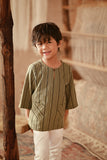 The Asal Kita 3/4 Sleeve Kurta - Mossryn