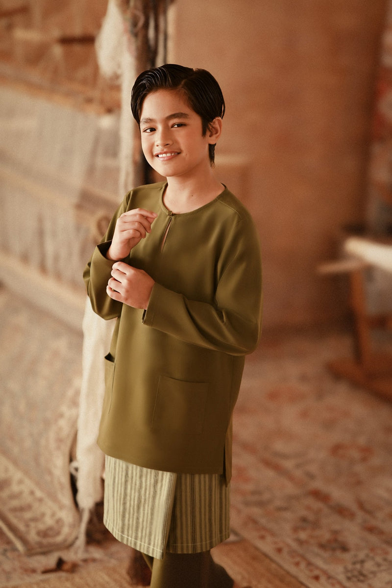 The Asal Kita Baju Melayu Teluk Belanga - Green Olive