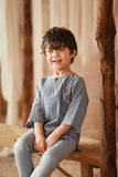 The Asal Kita 3/4 Sleeve Kurta - Boxy Blue