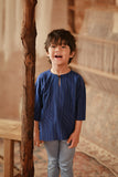 The Asal Kita 3/4 Sleeve Kurta - Linea Bleu