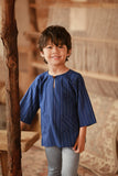 The Asal Kita 3/4 Sleeve Kurta - Linea Bleu