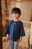 The Asal Kita 3/4 Sleeve Kurta - Linea Bleu