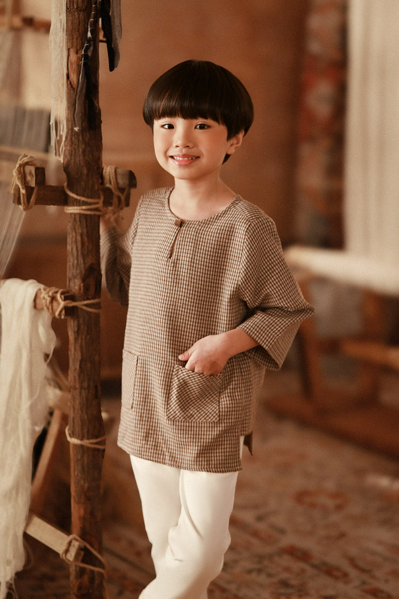 The Asal Kita 3/4 Sleeve Kurta - Tiny Bear