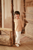 The Asal Kita 3/4 Sleeve Kurta - Sand Canvas