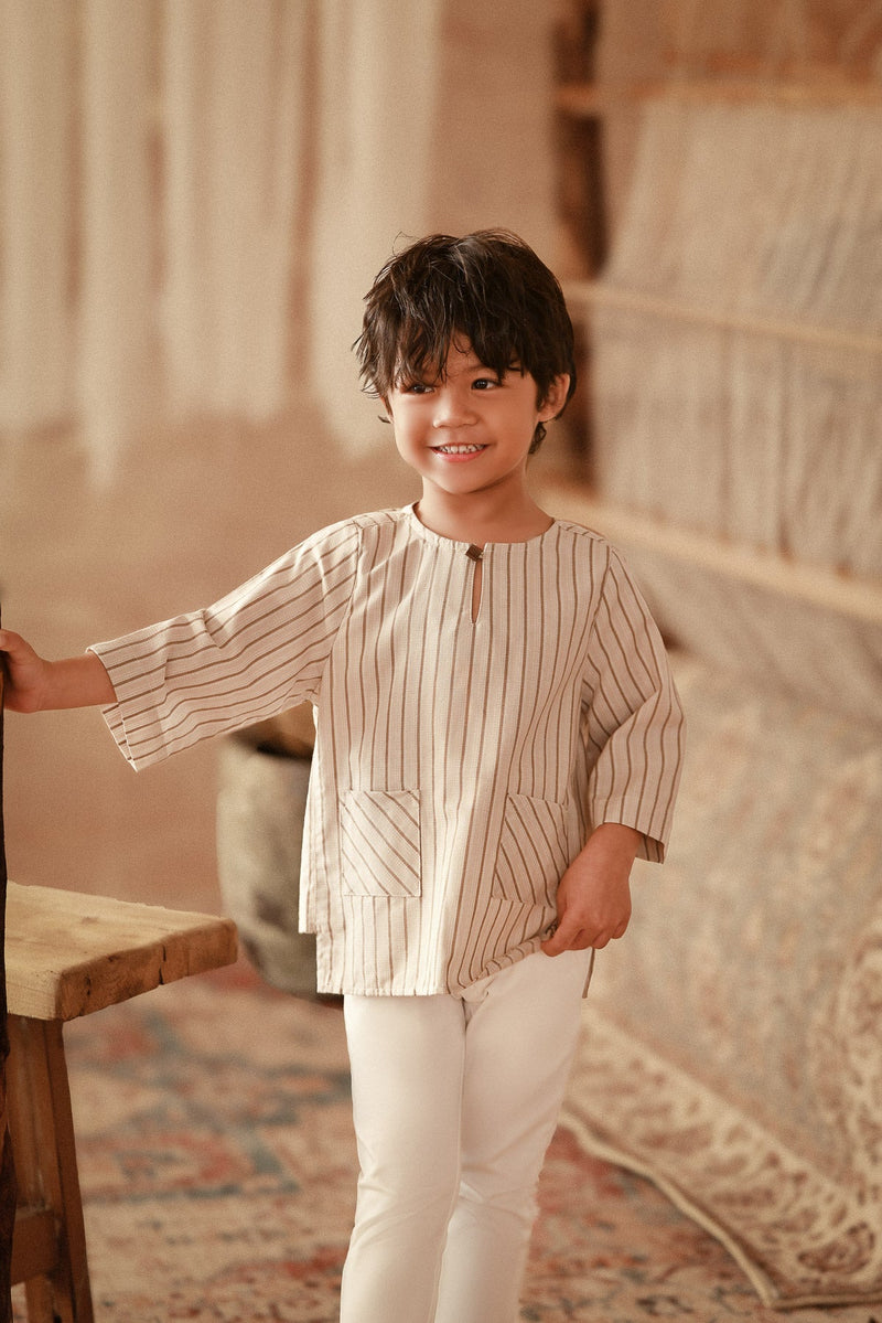 The Asal Kita 3/4 Sleeve Kurta - Earthwoven