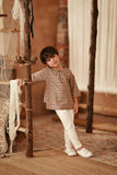 The Asal Kita 3/4 Sleeve Kurta - Wood Finebox