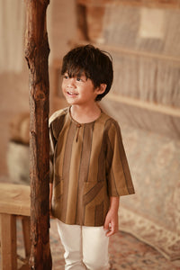 The Asal Kita 3/4 Sleeve Kurta - Forest Wideframe