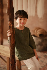 The Asal Kita 3/4 Sleeve Kurta - Lattice