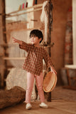 The Asal Kita 3/4 Sleeve Kurta - Brick Canvas