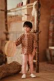 The Asal Kita 3/4 Sleeve Kurta - Brick Canvas