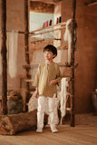 The Asal Kita 3/4 Sleeve Kurta - Oat Grain