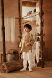 The Asal Kita 3/4 Sleeve Kurta - Oat Grain