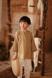 The Asal Kita 3/4 Sleeve Kurta - Oat Grain
