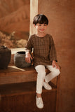 The Asal Kita 3/4 Sleeve Kurta - Linea Brown