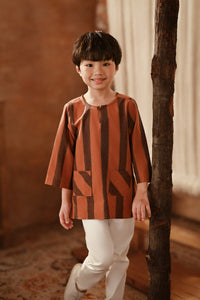 The Asal Kita 3/4 Sleeve Kurta - Sunset Wideframe