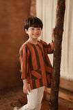 The Asal Kita 3/4 Sleeve Kurta - Sunset Wideframe