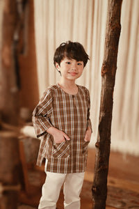 The Asal Kita 3/4 Sleeve Kurta - Moss Square