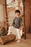 The Asal Kita 3/4 Sleeve Kurta - Molten Richline