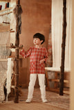 The Asal Kita 3/4 Sleeve Kurta - RedMatrix
