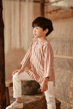 The Asal Kita 3/4 Sleeve Kurta - Peanut Regal