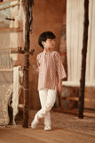 The Asal Kita 3/4 Sleeve Kurta - Peanut Regal
