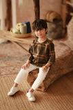 The Asal Kita 3/4 Sleeve Kurta - Picnic Army