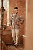 The Asal Kita Men 3/4 Sleeve Kurta - Moss Square