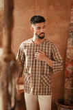 The Asal Kita Men 3/4 Sleeve Kurta - Moss Square