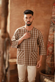 The Asal Kita Men 3/4 Sleeve Kurta - Moss Square