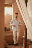 The Asal Kita Men 3/4 Sleeve Kurta - LightTwin