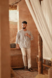The Asal Kita Men 3/4 Sleeve Kurta - LightTwin