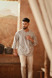 The Asal Kita Men 3/4 Sleeve Kurta - LightTwin
