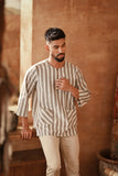 The Asal Kita Men 3/4 Sleeve Kurta - LightTwin