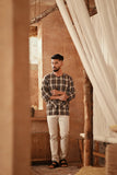 The Asal Kita Men 3/4 Sleeve Kurta - StitchBound